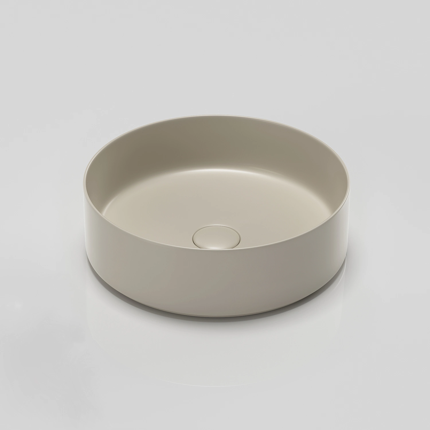 14 inches matte khaki round vessel sink ceramic countertop washbasin 36 cm colorful above counter washbasin